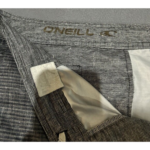 O'Neill Hybrid Drawstring Chino Flat Front Shorts Gray Men’s Size 40 X 11 - Picture 9 of 12